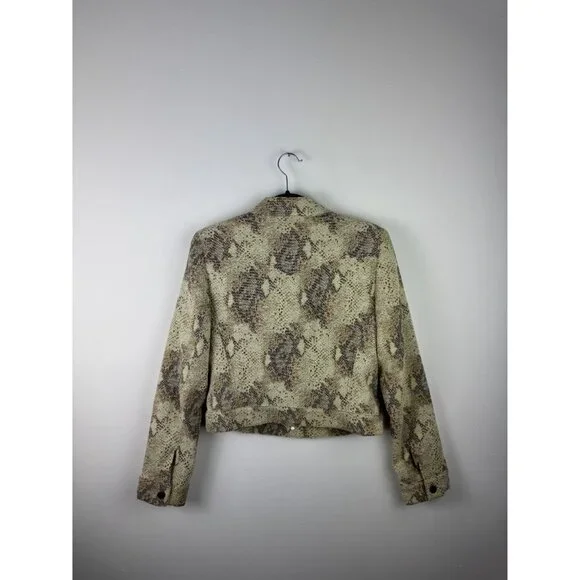 Y2K Snake Patterned Button Up Jacket - Picture 4 of 4